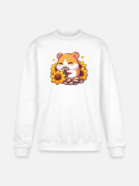 Sunflower Seeds & Hamsters - Champion Unisex Powerblend Sweatshirt - white