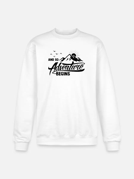 AND SO Adventure BEGINS - Champion Unisex Powerblend Sweatshirt - white