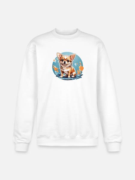 Lovely Chihuahua Dog - Champion Unisex Powerblend Sweatshirt - white