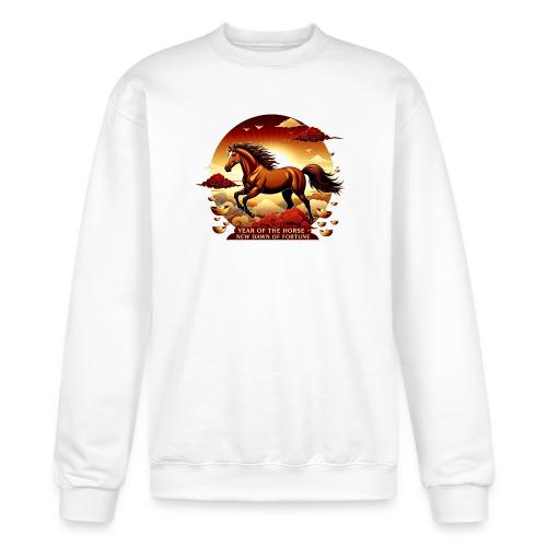 Year of the Horse Sunrise T Shirt, Lunar New Year - Champion Unisex Powerblend Sweatshirt 