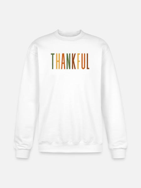Thankful - Champion Unisex Powerblend Sweatshirt - white