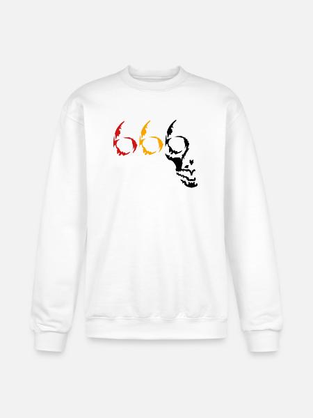 666 skull v2 (© alteerian) - Champion Unisex Powerblend Sweatshirt  - white