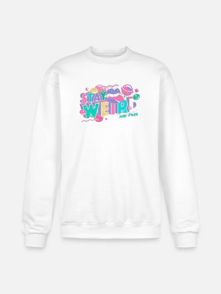 Stay Weird - Champion Unisex Powerblend Sweatshirt  - white