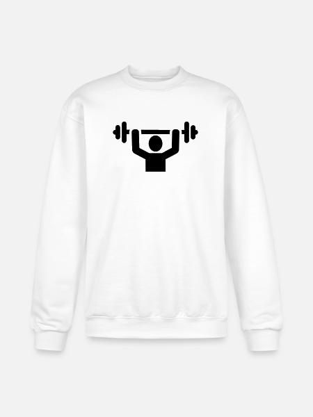 Weightlifting - Champion Unisex Powerblend Sweatshirt - white