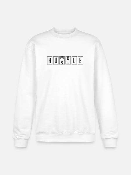 Hustle, Humble. - Champion Unisex Powerblend Sweatshirt  - white