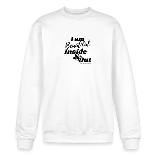 I am Beautiful - Inside and Out | Black Type - Champion Unisex Powerblend Sweatshirt 