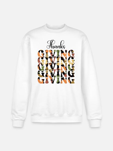 Thanks Giving - Champion Unisex Powerblend Sweatshirt - white