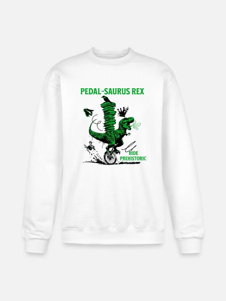 Pedal-Saurus Rex – Ride Prehistoric - Champion Unisex Powerblend Sweatshirt - white