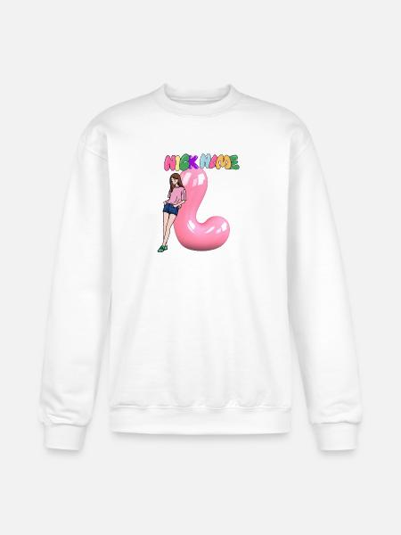 Nick Name L - Champion Unisex Powerblend Sweatshirt - white