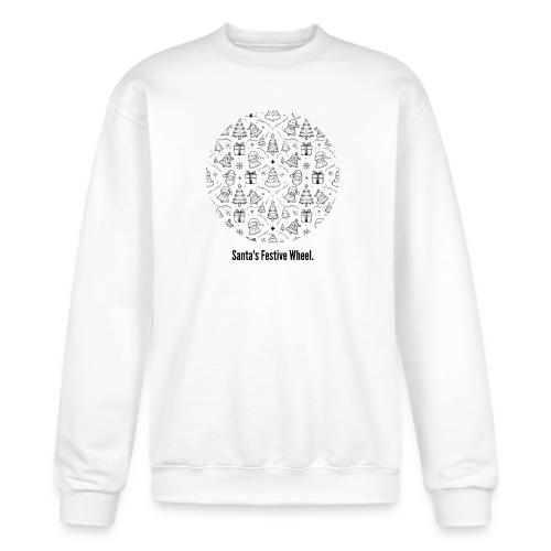 Santa's Festive Wheel T-Shirt - Champion Unisex Powerblend Sweatshirt 