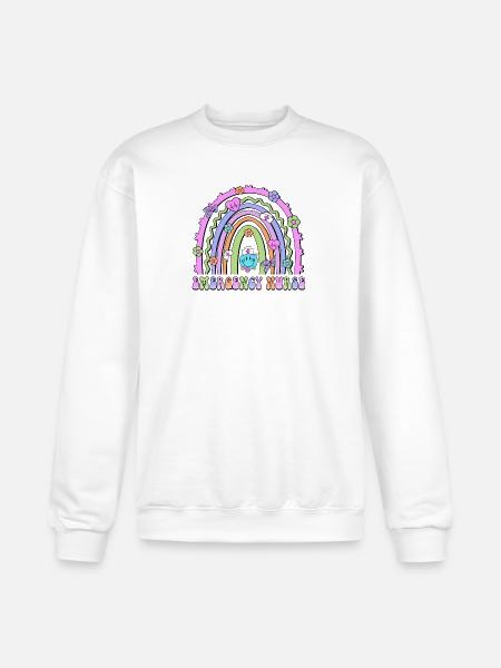 Emergency Nurse rainbow - Champion Unisex Powerblend Sweatshirt - white