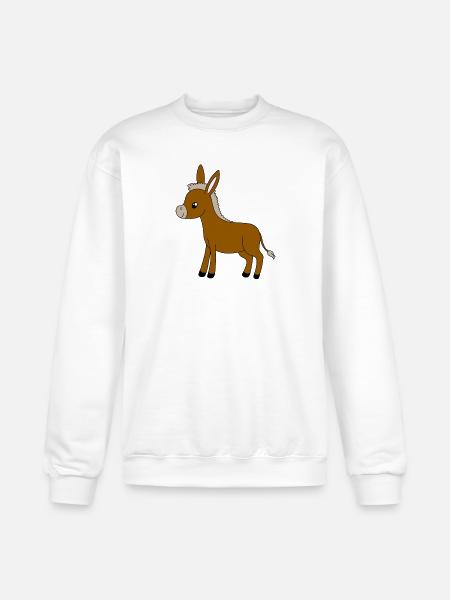 Little Donkey - Champion Unisex Powerblend Sweatshirt - white
