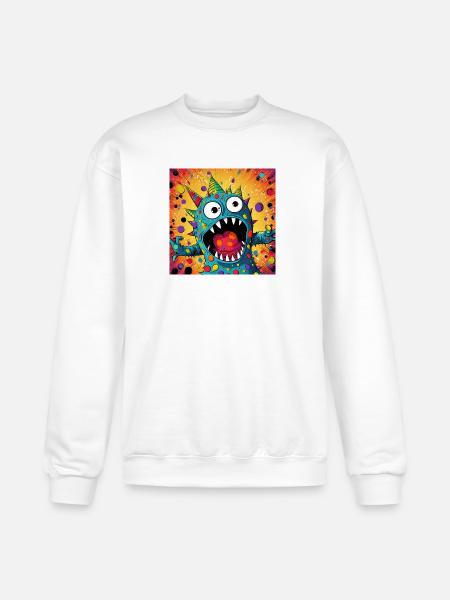 A Surprised Creation - Champion Unisex Powerblend Sweatshirt  - white