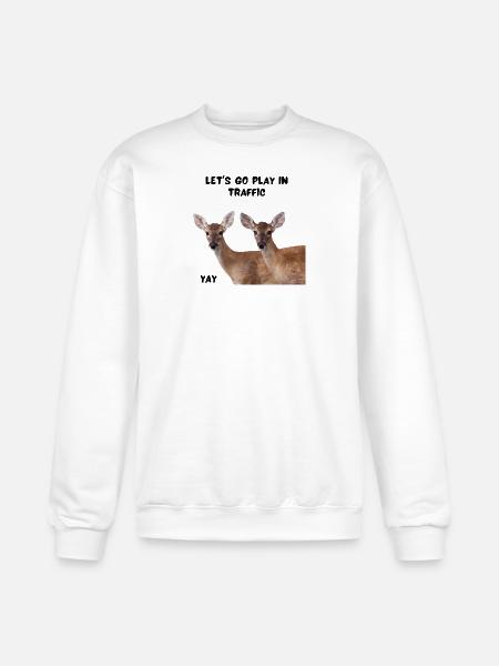 Risky Deer - Champion Unisex Powerblend Sweatshirt - white