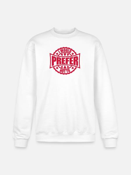 I prefer not to - Champion Unisex Powerblend Sweatshirt - white
