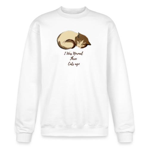 I Was Normal Three Cats Ago Funny Cat T-Shirt - Champion Unisex Powerblend Sweatshirt