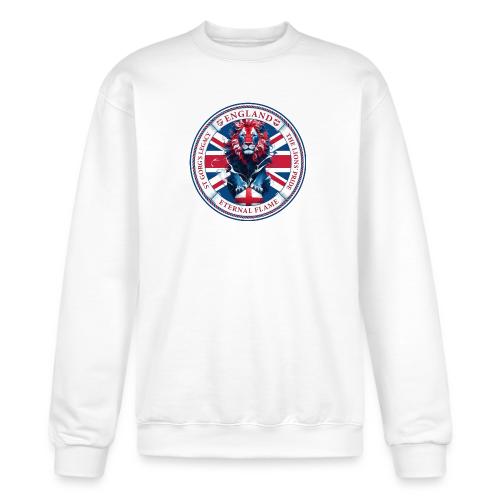 England Lion Emblem T Shirt, Flag Pride Gift - Champion Unisex Powerblend Sweatshirt 