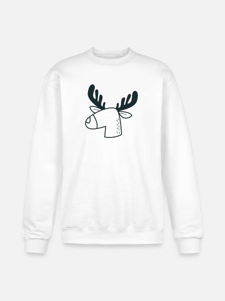 moosy mooses head - Champion Unisex Powerblend Sweatshirt - white
