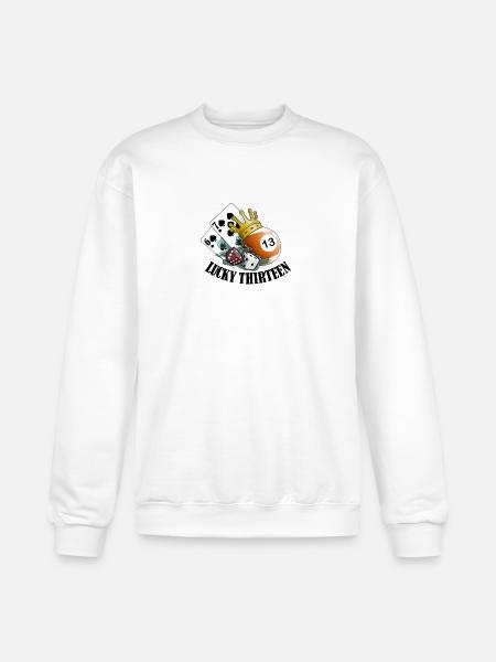 Lucky Thirteen - Champion Unisex Powerblend Sweatshirt - white