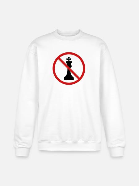 No Chess King - Champion Unisex Powerblend Sweatshirt - white