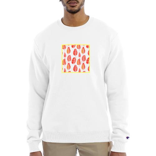 Elegant Leaf Art Neon Aesthetics - Champion Unisex Powerblend Sweatshirt 
