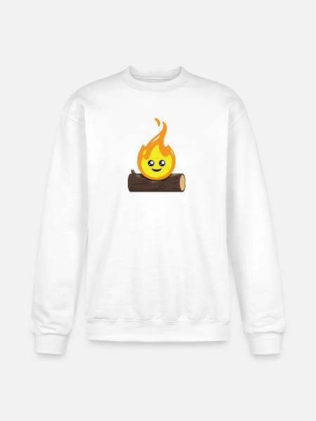 Cute flame bonfire - Champion Unisex Powerblend Sweatshirt - white