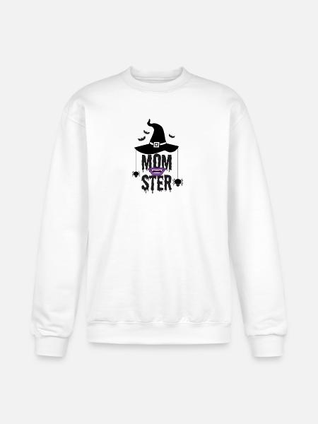 Momster Halloween Print - Champion Unisex Powerblend Sweatshirt  - white