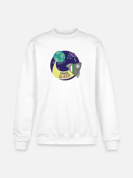 Space Queer - Champion Unisex Powerblend Sweatshirt - white