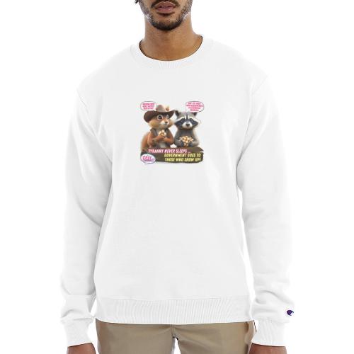 Freedom Squirrel and Raccoon - Champion Unisex Powerblend Sweatshirt 