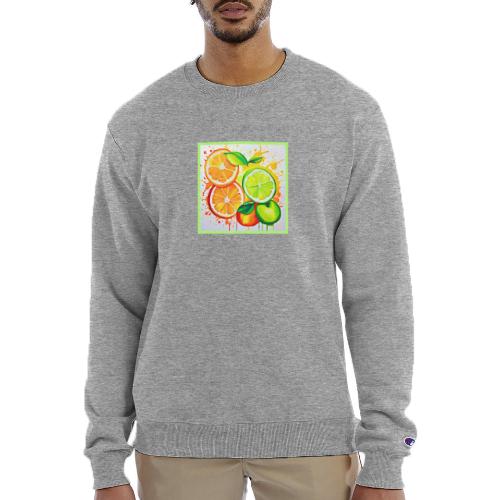 Neon Chaos Liquid Color Explosion - Champion Unisex Powerblend Sweatshirt 