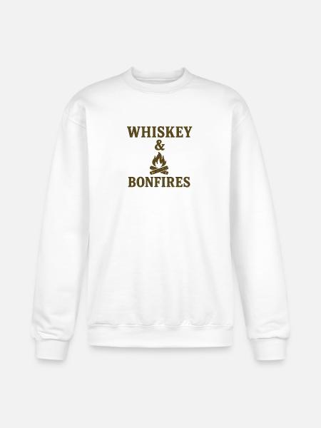 Whiskey Bonfires - Champion Unisex Powerblend Sweatshirt - white