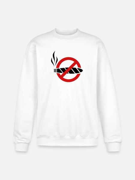 No smoking - cigar - Champion Unisex Powerblend Sweatshirt - white