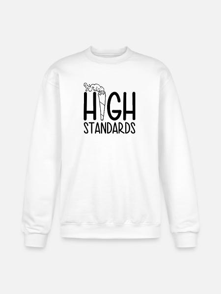 High Standards - Champion Unisex Powerblend Sweatshirt  - white