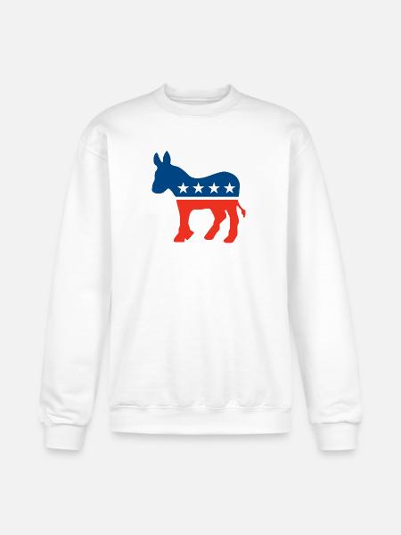 Democrat Logo - Champion Unisex Powerblend Sweatshirt  - white