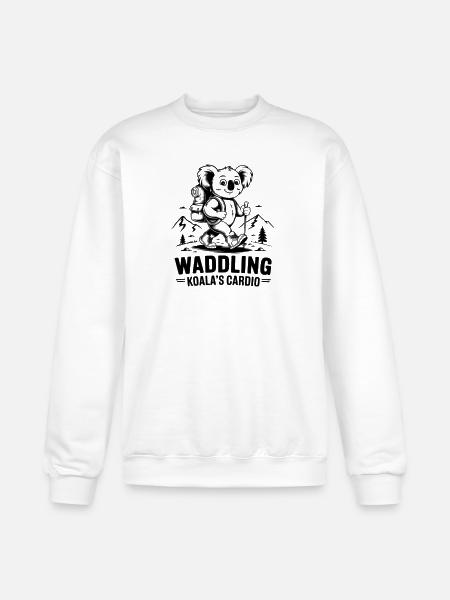 Waddling Koala Cardio - Champion Unisex Powerblend Sweatshirt  - white