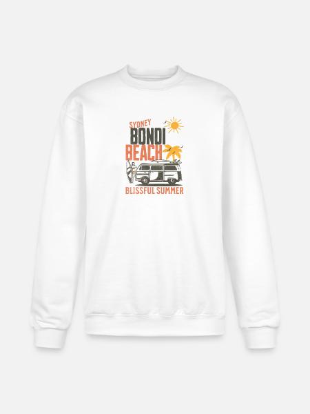 Sydney Bondi Beach Surfer - Champion Unisex Powerblend Sweatshirt  - white