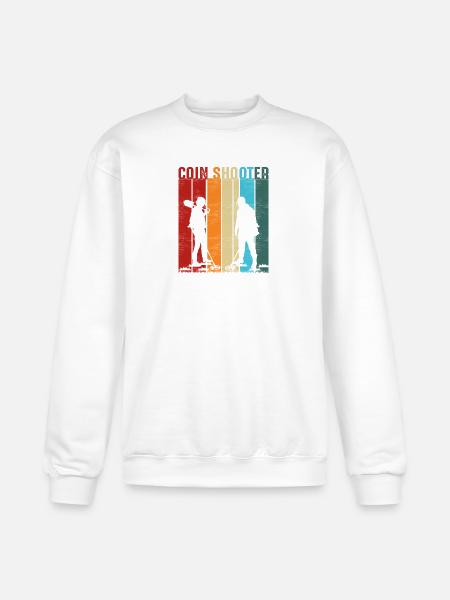 Metal detecting coin shooter - Champion Unisex Powerblend Sweatshirt - white