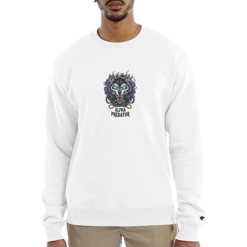 Alpha Predator Wolf Fierce Neon Eyes - Champion Unisex Powerblend Sweatshirt 