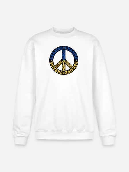 Ukraine Peace - Champion Unisex Powerblend Sweatshirt - white
