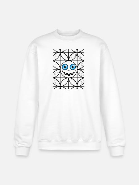Scary faces - Champion Unisex Powerblend Sweatshirt - white