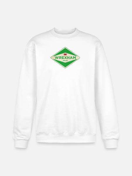 Wrexham Green Diamond Logo - Champion Unisex Powerblend Sweatshirt - white