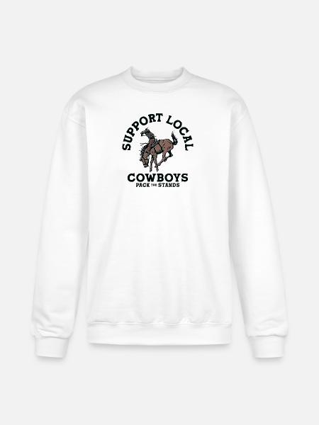 Soutenez les cow-boys locaux - Chandail Powerblend unisexe Champion  - blanc