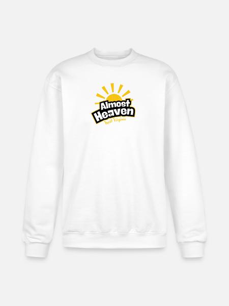 West Virginia Sunburst Emblem - Champion Unisex Powerblend Sweatshirt  - white