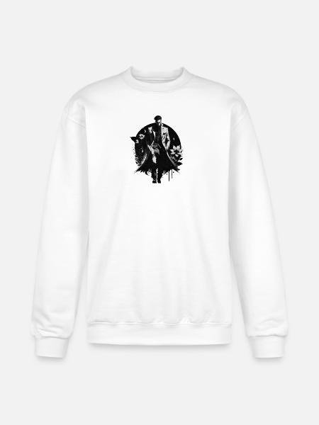 Noir Gentleman Floral Bloom - Champion Unisex Powerblend Sweatshirt - white