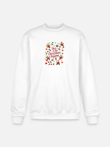This Is My Christmas Pajama - Champion Unisex Powerblend Sweatshirt - white