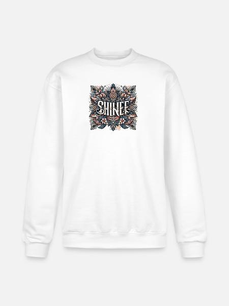 Shine Bright Ornamental Mandala - Champion Unisex Powerblend Sweatshirt - white