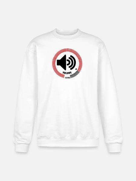 Volume Level - Champion Unisex Powerblend Sweatshirt - white