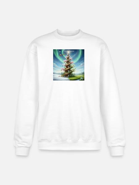 United Seasons Christmas Spiral Tree - Champion Unisex Powerblend Sweatshirt - white
