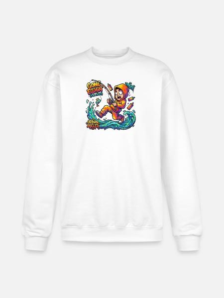 Urban Angler Neon Splash - Champion Unisex Powerblend Sweatshirt - white