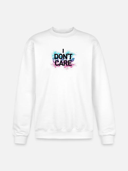 Don't Care Neon Splash - Champion Unisex Powerblend Sweatshirt  - white